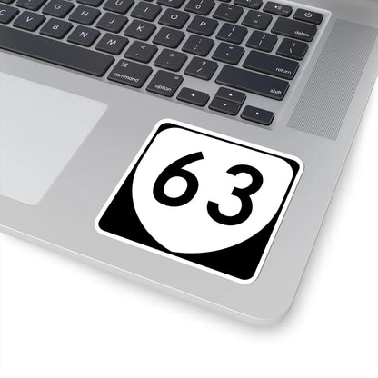 Virginia 63 (Virginia) (Road Sign) STICKER Vinyl Kiss-Cut Decal - The Sticker Space