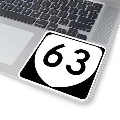 Virginia 63 (Virginia) (Road Sign) STICKER Vinyl Kiss-Cut Decal - The Sticker Space