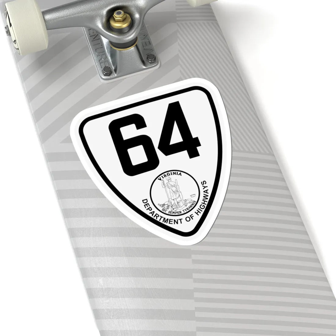 Virginia 64 1924 (Virginia) (Road Sign) STICKER Vinyl Kiss-Cut Decal - The Sticker Space