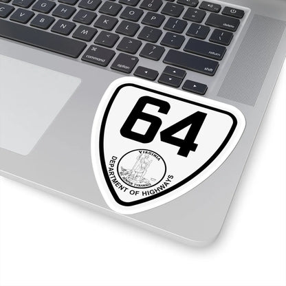 Virginia 64 1924 (Virginia) (Road Sign) STICKER Vinyl Kiss-Cut Decal - The Sticker Space