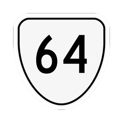 Virginia 64 1956 (Virginia) (Road Sign) STICKER Vinyl Kiss-Cut Decal 2 Inch White - The Sticker Space