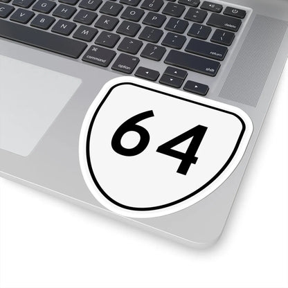 Virginia 64 1956 (Virginia) (Road Sign) STICKER Vinyl Kiss-Cut Decal - The Sticker Space