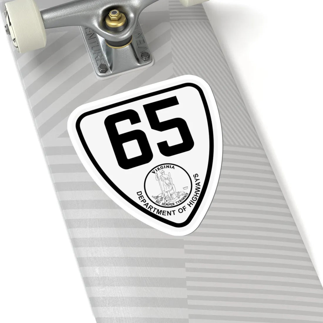 Virginia 65 1924 (Virginia) (Road Sign) STICKER Vinyl Kiss-Cut Decal - The Sticker Space