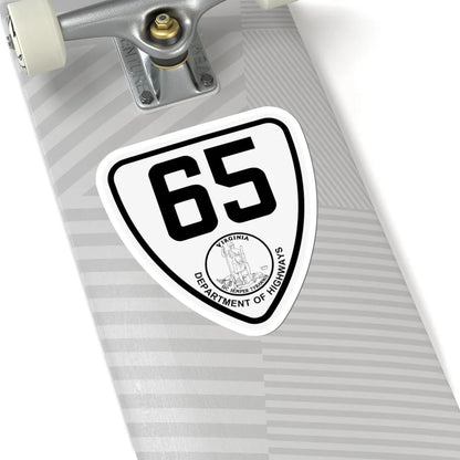 Virginia 65 1924 (Virginia) (Road Sign) STICKER Vinyl Kiss-Cut Decal - The Sticker Space