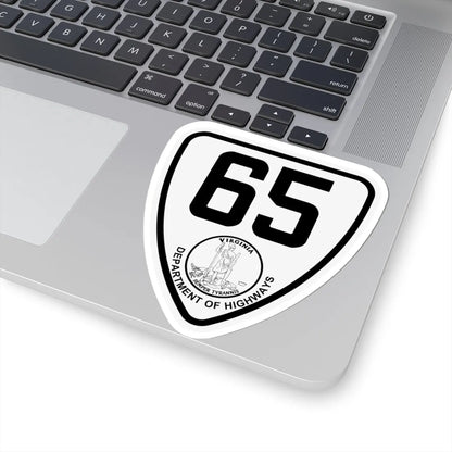 Virginia 65 1924 (Virginia) (Road Sign) STICKER Vinyl Kiss-Cut Decal - The Sticker Space