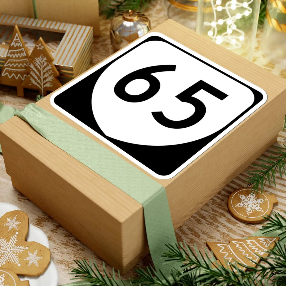 Virginia 65 (Virginia) (Road Sign) STICKER Vinyl Kiss-Cut Decal - The Sticker Space