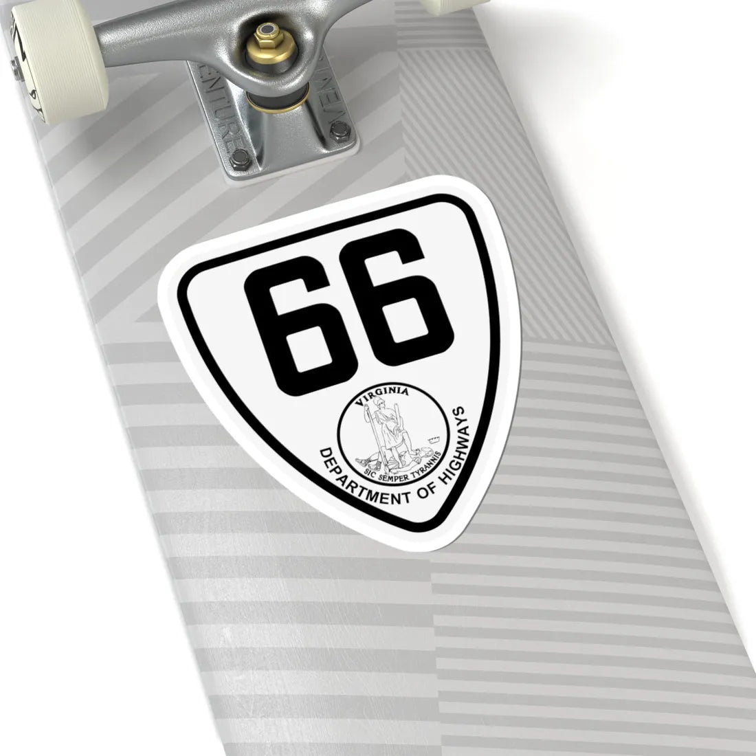 Virginia 66 1924 (Virginia) (Road Sign) STICKER Vinyl Kiss-Cut Decal - The Sticker Space