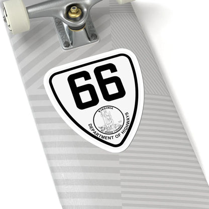 Virginia 66 1924 (Virginia) (Road Sign) STICKER Vinyl Kiss-Cut Decal - The Sticker Space