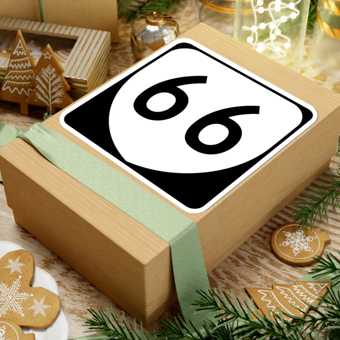 Virginia 66 (Virginia) (Road Sign) STICKER Vinyl Kiss-Cut Decal - The Sticker Space