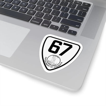 Virginia 67 1924 (Virginia) (Road Sign) STICKER Vinyl Kiss-Cut Decal - The Sticker Space