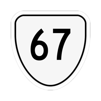 Virginia 67 1956 (Virginia) (Road Sign) STICKER Vinyl Kiss-Cut Decal 4 Inch White - The Sticker Space