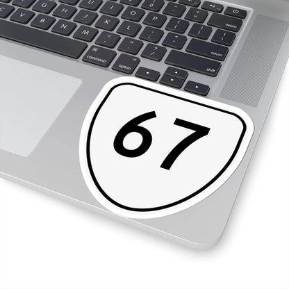 Virginia 67 1956 (Virginia) (Road Sign) STICKER Vinyl Kiss-Cut Decal - The Sticker Space