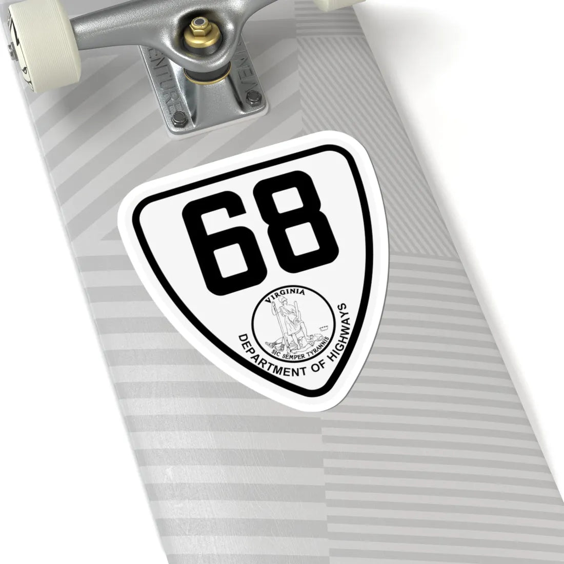 Virginia 68 1924 (Virginia) (Road Sign) STICKER Vinyl Kiss-Cut Decal - The Sticker Space