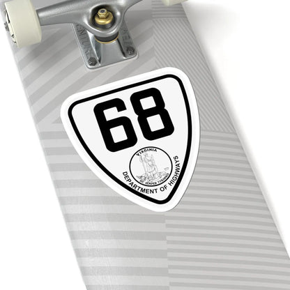 Virginia 68 1924 (Virginia) (Road Sign) STICKER Vinyl Kiss-Cut Decal - The Sticker Space