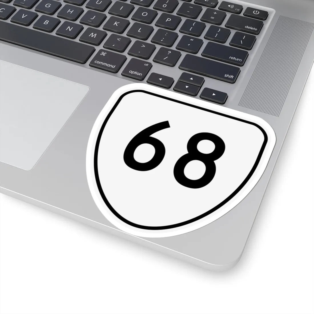 Virginia 68 1956 (Virginia) (Road Sign) STICKER Vinyl Kiss-Cut Decal - The Sticker Space