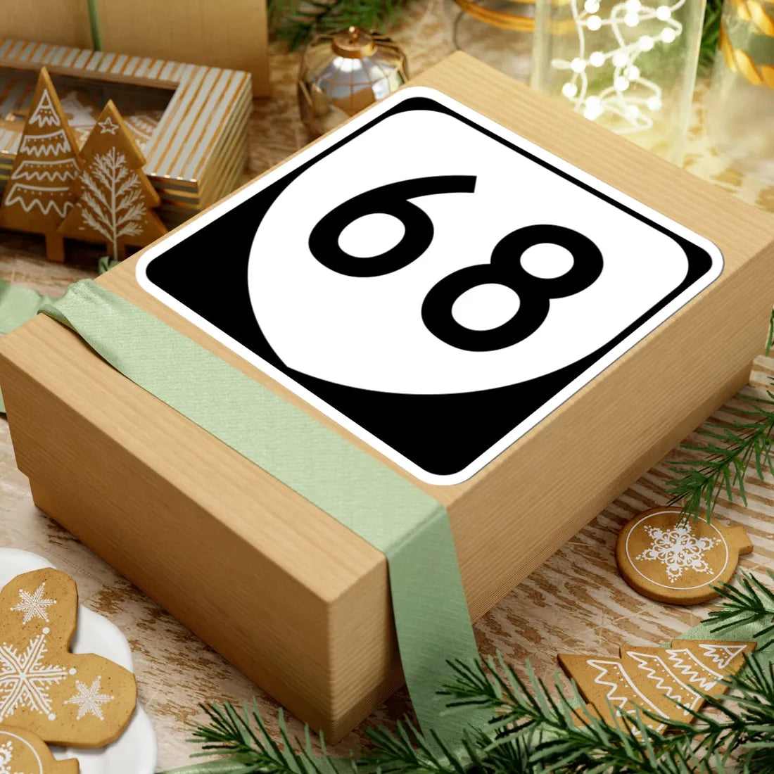 Virginia 68 (Virginia) (Road Sign) STICKER Vinyl Kiss-Cut Decal - The Sticker Space