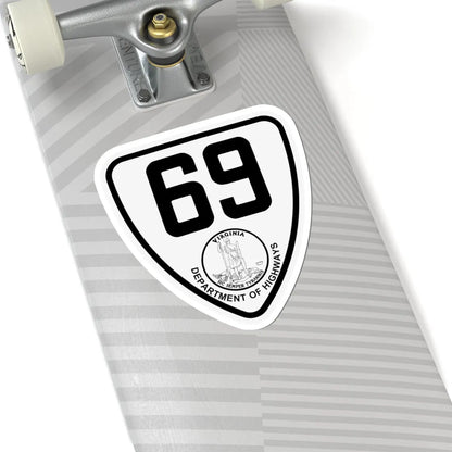 Virginia 69 1924 (Virginia) (Road Sign) STICKER Vinyl Kiss-Cut Decal - The Sticker Space