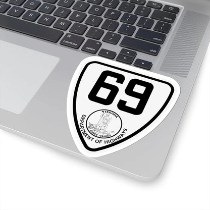 Virginia 69 1924 (Virginia) (Road Sign) STICKER Vinyl Kiss-Cut Decal - The Sticker Space