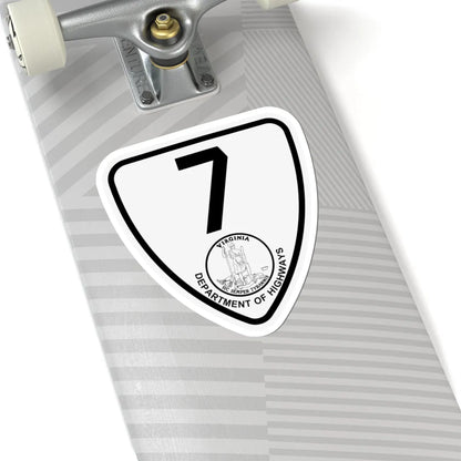 Virginia 7 1924 (Virginia) (Road Sign) STICKER Vinyl Kiss-Cut Decal - The Sticker Space