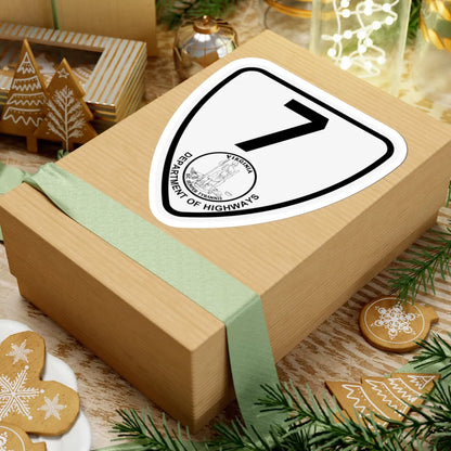 Virginia 7 1924 (Virginia) (Road Sign) STICKER Vinyl Kiss-Cut Decal - The Sticker Space