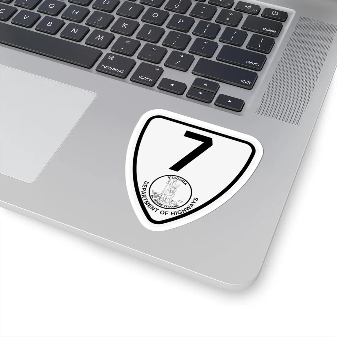 Virginia 7 1924 (Virginia) (Road Sign) STICKER Vinyl Kiss-Cut Decal - The Sticker Space
