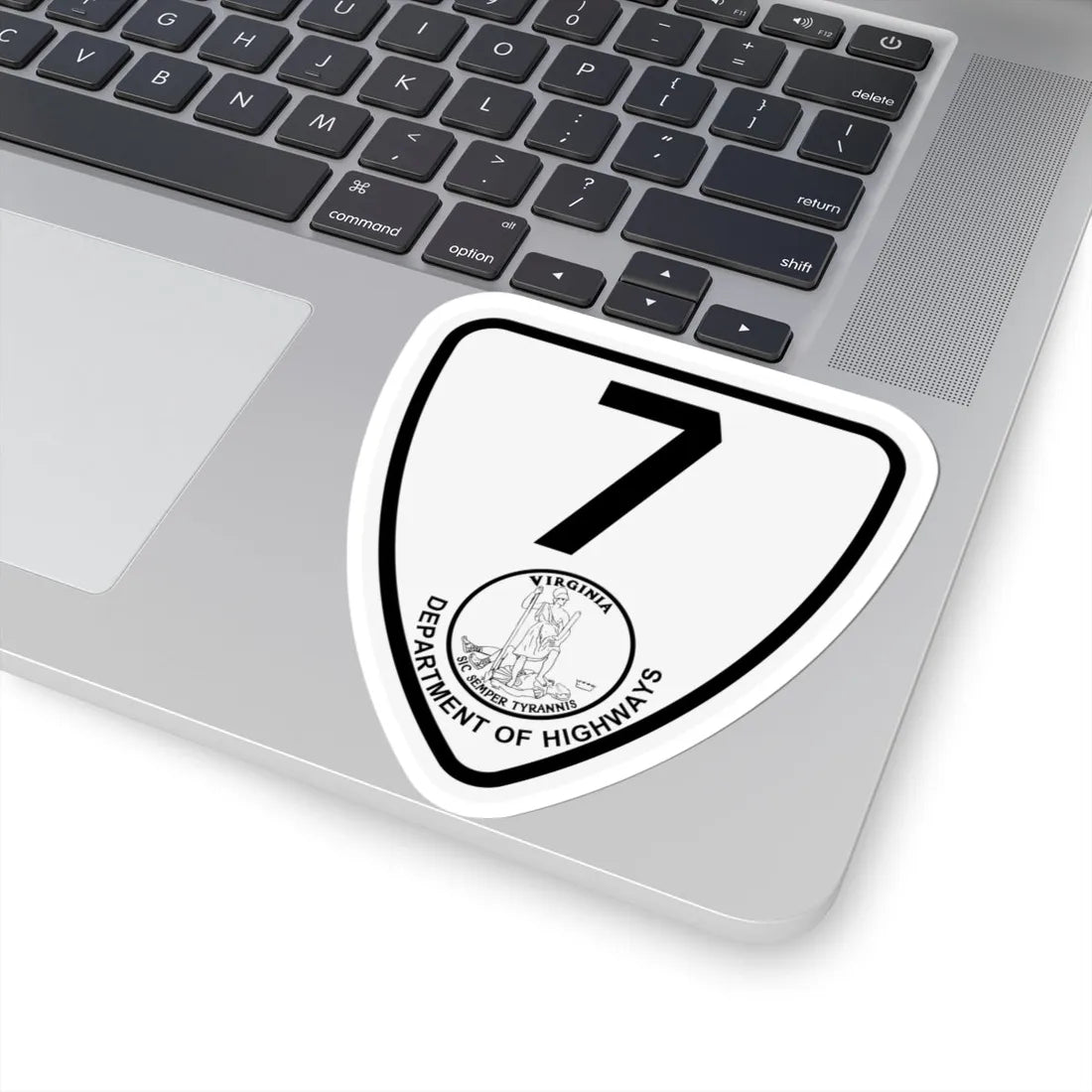 Virginia 7 1924 (Virginia) (Road Sign) STICKER Vinyl Kiss-Cut Decal - The Sticker Space