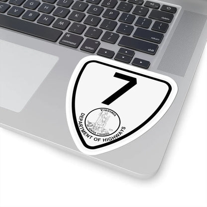Virginia 7 1924 (Virginia) (Road Sign) STICKER Vinyl Kiss-Cut Decal - The Sticker Space