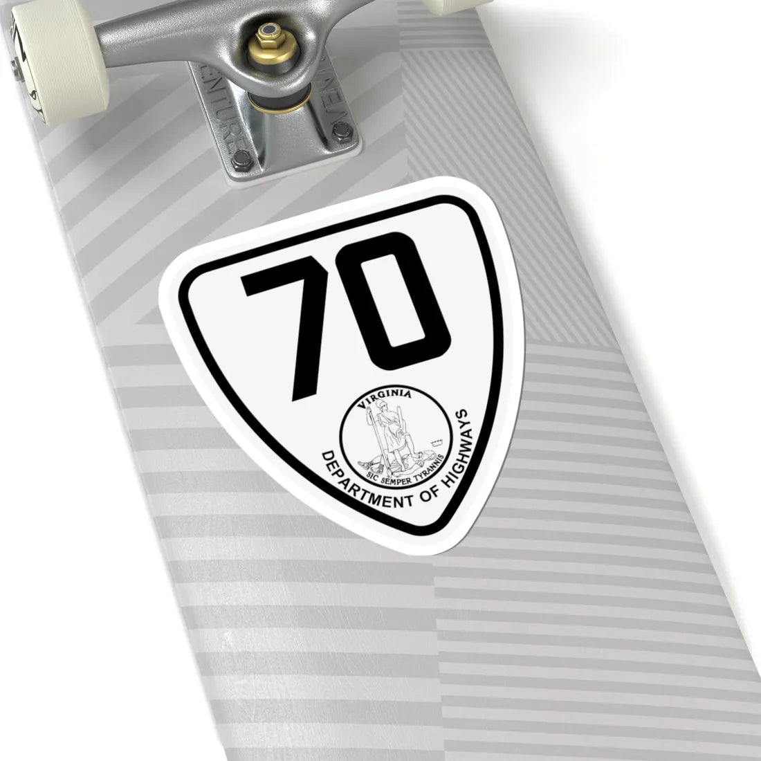 Virginia 70 1924 (Virginia) (Road Sign) STICKER Vinyl Kiss-Cut Decal - The Sticker Space