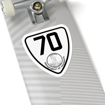 Virginia 70 1924 (Virginia) (Road Sign) STICKER Vinyl Kiss-Cut Decal - The Sticker Space