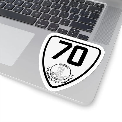 Virginia 70 1924 (Virginia) (Road Sign) STICKER Vinyl Kiss-Cut Decal - The Sticker Space