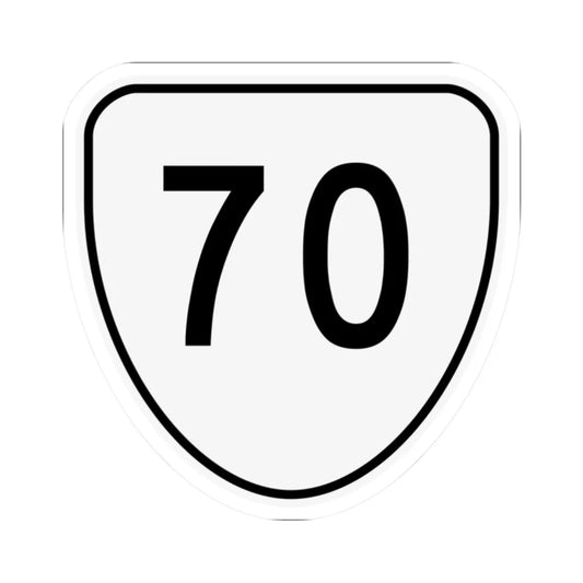 Virginia 70 1956 (Virginia) (Road Sign) STICKER Vinyl Kiss-Cut Decal 2 Inch White - The Sticker Space