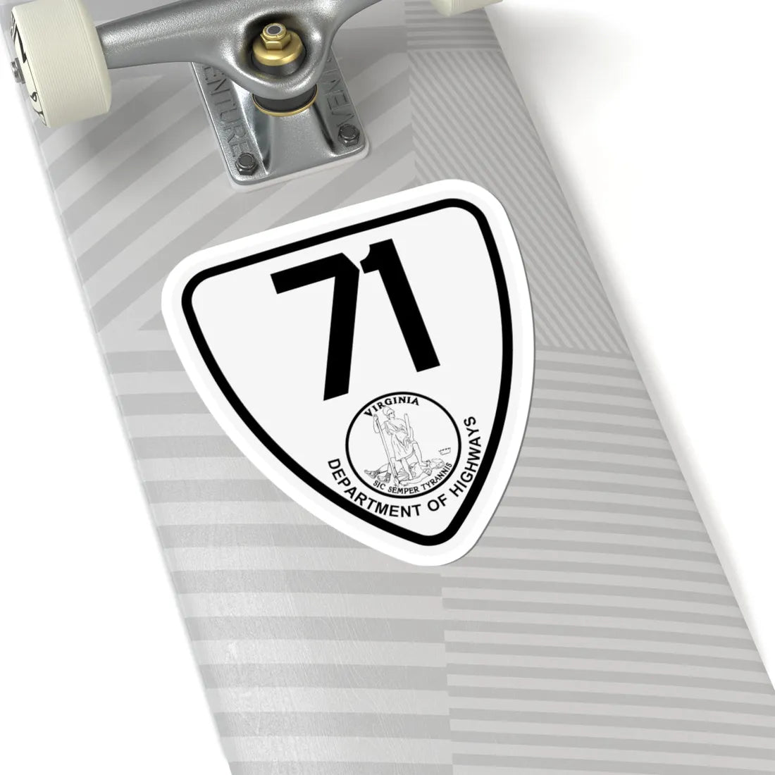 Virginia 71 1924 (Virginia) (Road Sign) STICKER Vinyl Kiss-Cut Decal - The Sticker Space