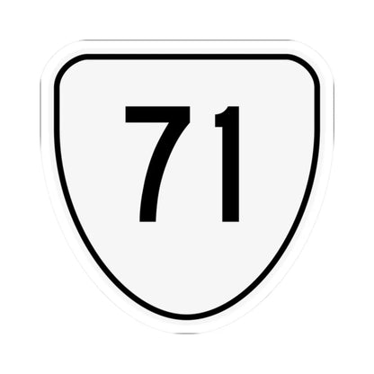 Virginia 71 1956 (Virginia) (Road Sign) STICKER Vinyl Kiss-Cut Decal 2 Inch White - The Sticker Space
