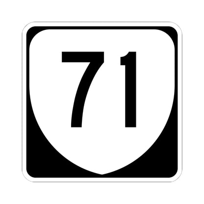 Virginia 71 (Virginia) (Road Sign) STICKER Vinyl Kiss-Cut Decal 6 Inch White - The Sticker Space