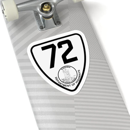 Virginia 72 1924 (Virginia) (Road Sign) STICKER Vinyl Kiss-Cut Decal - The Sticker Space