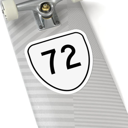 Virginia 72 1956 (Virginia) (Road Sign) STICKER Vinyl Kiss-Cut Decal - The Sticker Space