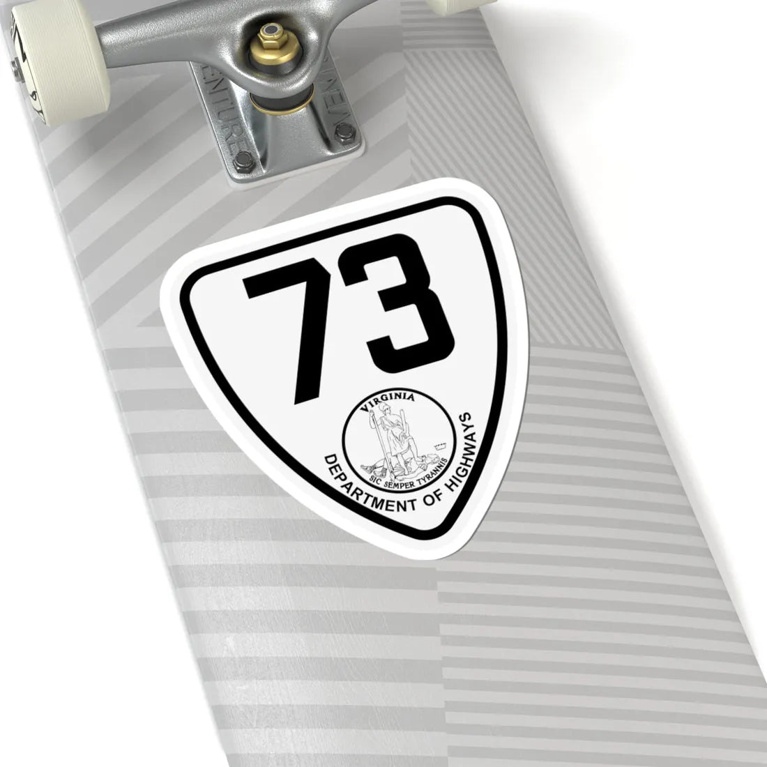 Virginia 73 1924 (Virginia) (Road Sign) STICKER Vinyl Kiss-Cut Decal - The Sticker Space