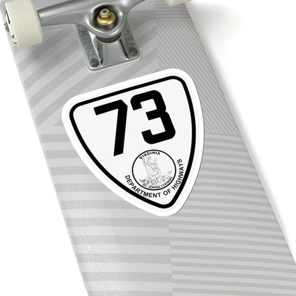 Virginia 73 1924 (Virginia) (Road Sign) STICKER Vinyl Kiss-Cut Decal - The Sticker Space