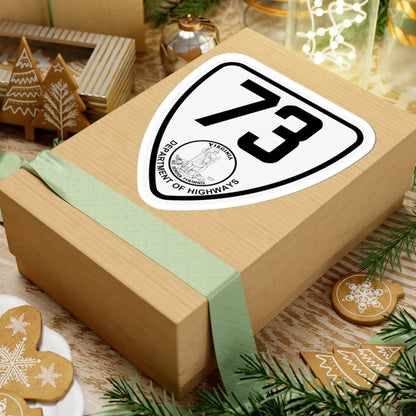 Virginia 73 1924 (Virginia) (Road Sign) STICKER Vinyl Kiss-Cut Decal - The Sticker Space