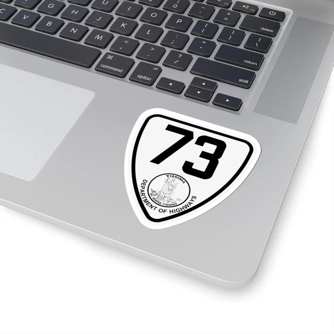 Virginia 73 1924 (Virginia) (Road Sign) STICKER Vinyl Kiss-Cut Decal - The Sticker Space