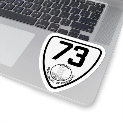 Virginia 73 1924 (Virginia) (Road Sign) STICKER Vinyl Kiss-Cut Decal - The Sticker Space