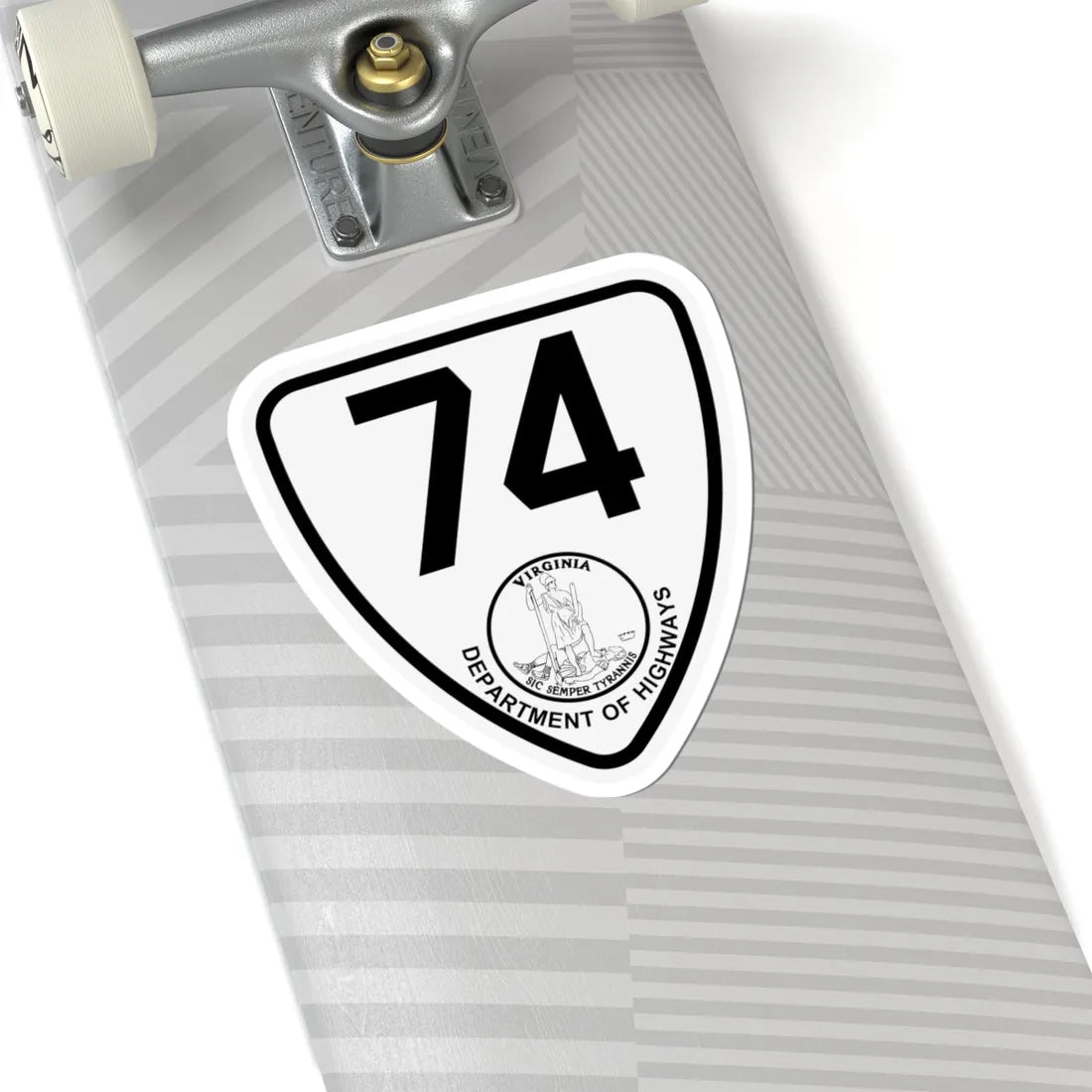 Virginia 74 1924 (Virginia) (Road Sign) STICKER Vinyl Kiss-Cut Decal - The Sticker Space