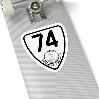 Virginia 74 1924 (Virginia) (Road Sign) STICKER Vinyl Kiss-Cut Decal - The Sticker Space