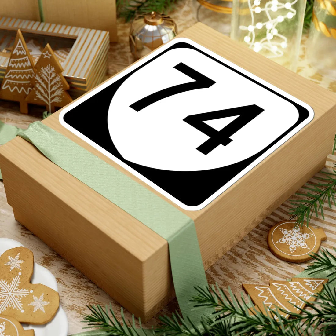 Virginia 74 (Virginia) (Road Sign) STICKER Vinyl Kiss-Cut Decal - The Sticker Space