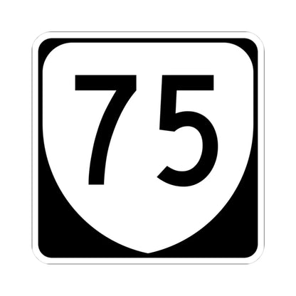 Virginia 75 (Virginia) (Road Sign) STICKER Vinyl Kiss-Cut Decal 3 Inch White - The Sticker Space