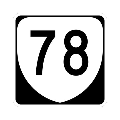 Virginia 78 (Virginia) (Road Sign) STICKER Vinyl Kiss-Cut Decal 6 Inch White - The Sticker Space