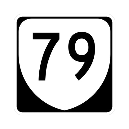 Virginia 79 (Virginia) (Road Sign) STICKER Vinyl Kiss-Cut Decal 3 Inch White - The Sticker Space