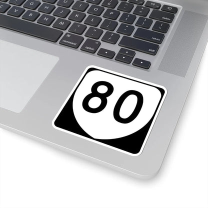 Virginia 80 (Virginia) (Road Sign) STICKER Vinyl Kiss-Cut Decal - The Sticker Space