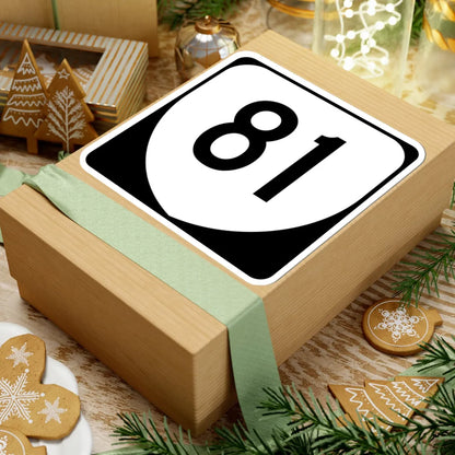 Virginia 81 (Virginia) (Road Sign) STICKER Vinyl Kiss-Cut Decal - The Sticker Space