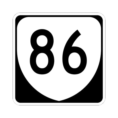 Virginia 86 (Virginia) (Road Sign) STICKER Vinyl Kiss-Cut Decal 6 Inch White - The Sticker Space